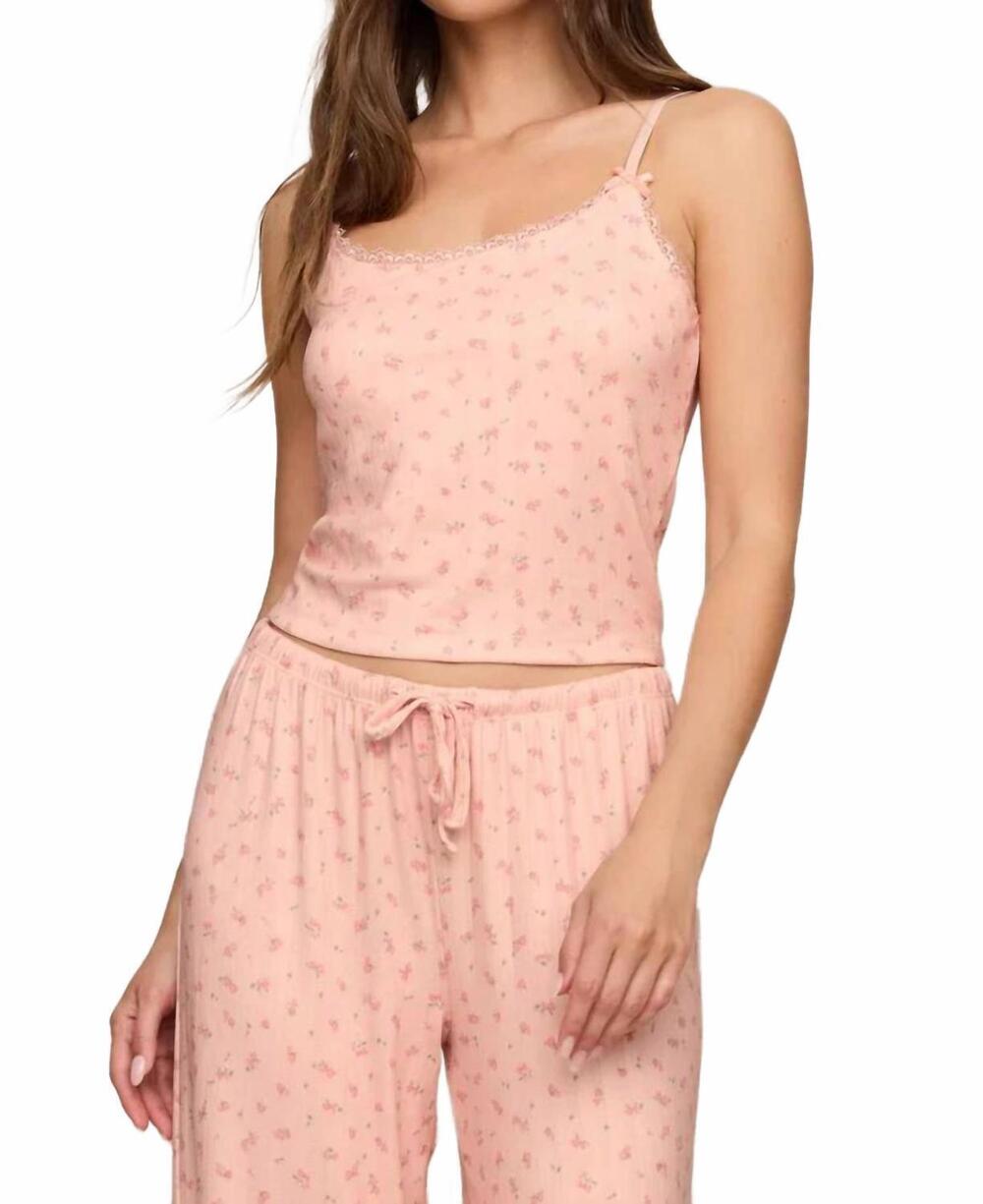 NEW Z SUPPLY better off ditsy tank top in rosewater